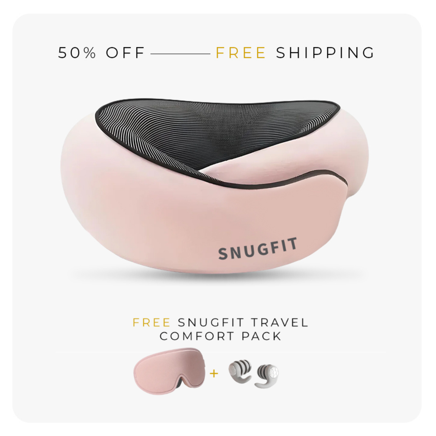SnugFit Travel Pillow + FREE $50 Sleep Bundle