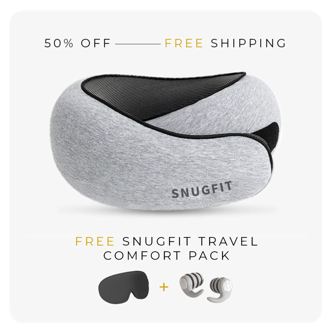 SnugFit Travel Pillow + FREE $50 Sleep Bundle