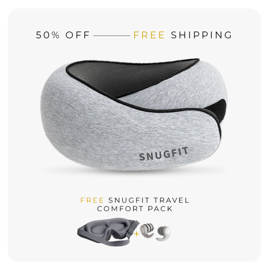 SnugFit Travel Pillow + FREE $50 Sleep Bundle