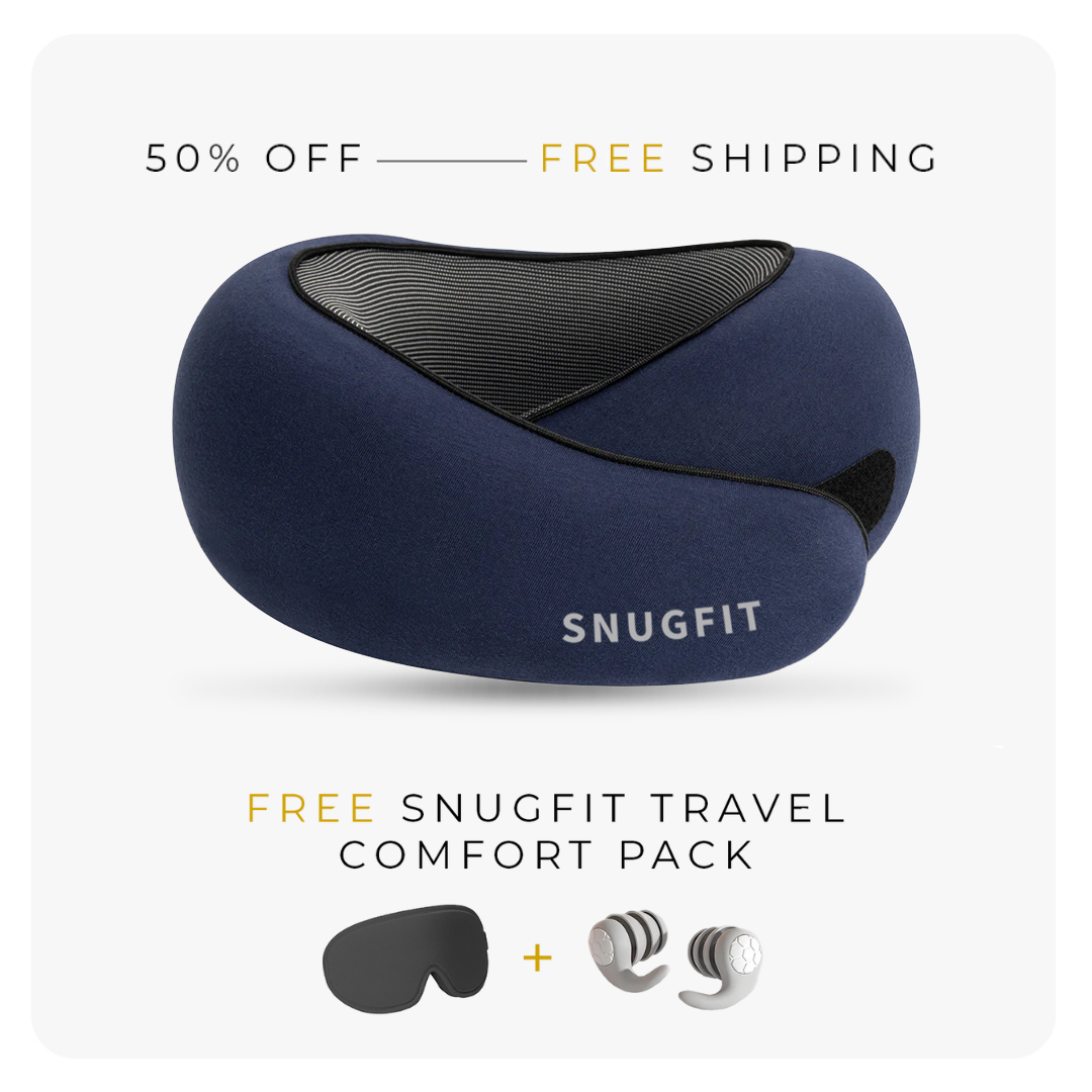 SnugFit Travel Pillow + FREE $50 Sleep Bundle
